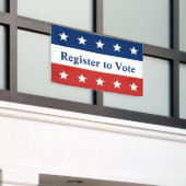 Banderoles Inscrivez-vous pour voter Rouge Blanc et Bleu avec (Bâtiment extérieur)