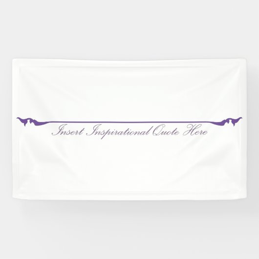 Banderoles Insérer un devis inspirant ici - violet (Horizontal)