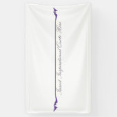 Banderoles Insérer un devis inspirant ici - violet (Vertical)