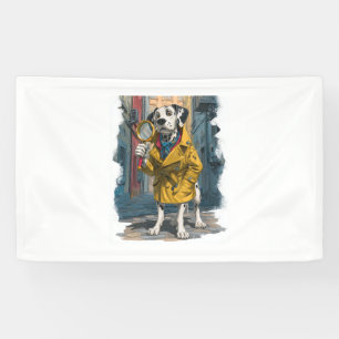 Banderoles Inspecteur Dalmatien - Chien de résolution de crim