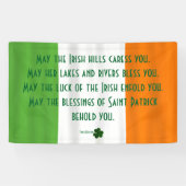Banderoles Inspirational Irish Blessing Shamrock Patrick (Horizontal)