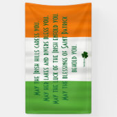 Banderoles Inspirational Irish Blessing Shamrock Patrick (Vertical)