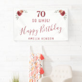 Banderoles Inspirationnel donc quel 70e anniversaire fête flo (En situation)