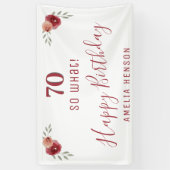 Banderoles Inspirationnel donc quel 70e anniversaire fête flo (Vertical)