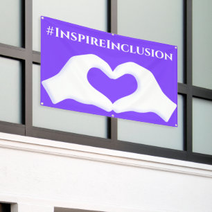 Banderoles Inspire Inclusion Hashtag 8 mars Journée des Femme