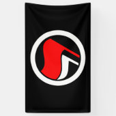 Banderoles Inverse du drapeau anti-fascisme (Vertical)