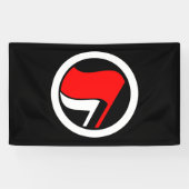 Banderoles Inverse du drapeau anti-fascisme (Horizontal)