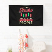 Banderoles Investisseur J'Aime Les Stocks (En situation)