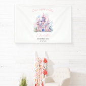 Banderoles Invitation à l'anniversaire de la princesse, Littl (Insitu)