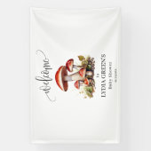 Banderoles Invitation Baby shower de champignons, Baby shower (Verticale)