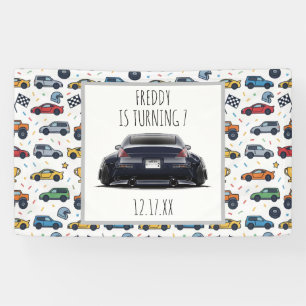 Banderoles Invitation d'anniversaire pour voiture 350Z Bais
