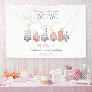 Banderoles Invitation d'anniversaire "Tous à bord du train jo
