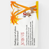 Banderoles Invitation de l'église de Noël (Vertical)