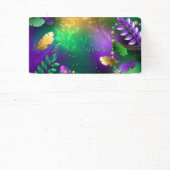 Banderoles Iridescente mardi gras arrière - plan avec perles (Insitu)