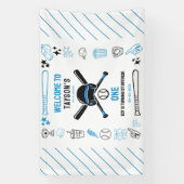 Banderoles It’s Game Time Baseball 1st Birthday – Fun Kids  (Verticale)