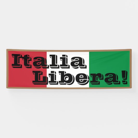 Banderoles Italia Libera (Horizontal)