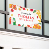 Banderoles Italian Ristorante Party Birthday backdrop (Bâtiment extérieur)