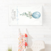 Banderoles It's A Boy Blue Balloon Baby Shower Welcome (En situation)