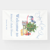 Banderoles It's Cold Outside Christmas Tree Blue Baby Shower (Horizontal)