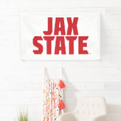 Banderoles Jacksonville State University JAX STATE Bold Red (En situation)