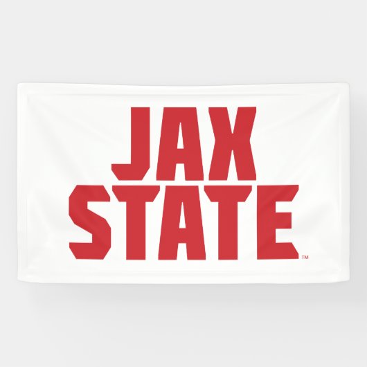 Banderoles Jacksonville State University JAX STATE Bold Red (Horizontal)