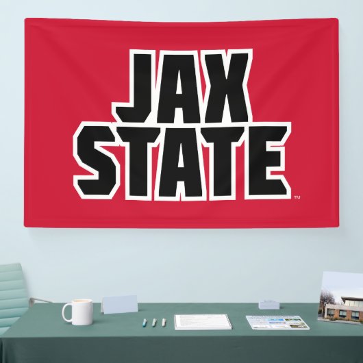 Banderoles Jacksonville State University JAX STATE Bold Text (Salon professionnel)