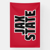 Banderoles Jacksonville State University JAX STATE Bold Text (Verticale)