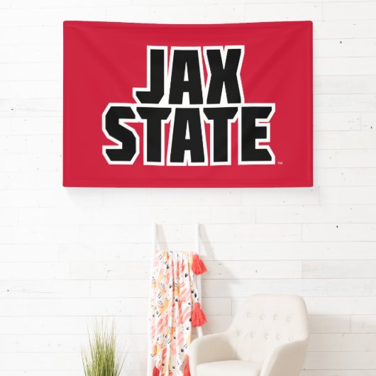 Banderoles Jacksonville State University JAX STATE Bold Text (Insitu)