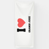 BANDEROLES J'ADORE LE JUS D'ORANGE (Vertical)