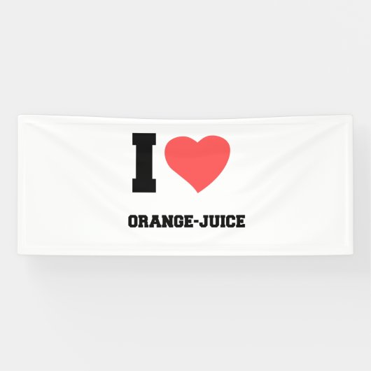 BANDEROLES J'ADORE LE JUS D'ORANGE (Horizontal)