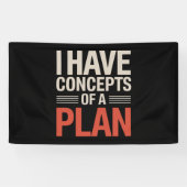 Banderoles J'ai une conception d'un plan  (Horizontal)
