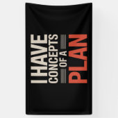 Banderoles J'ai une conception d'un plan  (Vertical)