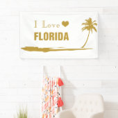 Banderoles J'aime Florida Gold (En situation)