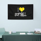 Banderoles J'Aime Le Softball (Salon professionnel)