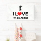 BANDEROLES J'AIME MA PETITE AMIE (En situation)