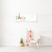 Banderoles J'aime Paris (En situation)