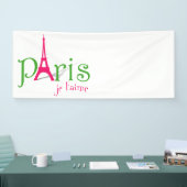 Banderoles J'aime Paris (Salon professionnel)
