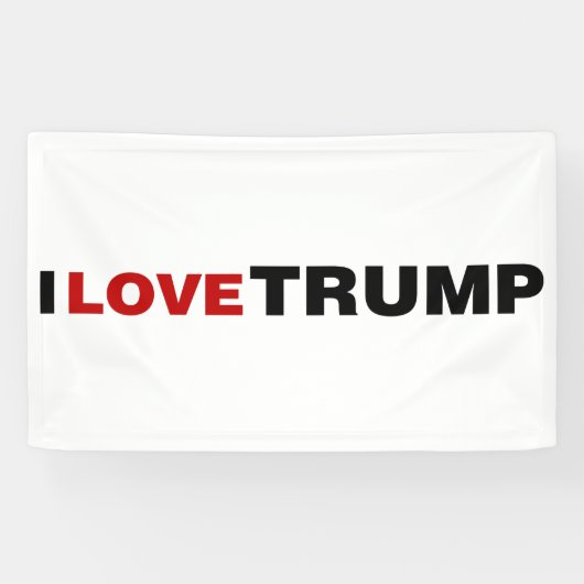 Banderoles J'aime Trump (Horizontal)