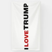 Banderoles J'aime Trump (Vertical)