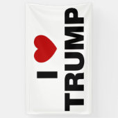 Banderoles J'aime Trump (Vertical)