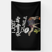 Banderoles J'Aime Vraiment Les Camels OK Camel (Vertical)