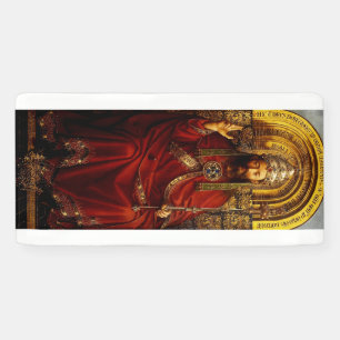 Banderoles Jan van Eyck Dieu le Père sur un Trône Beaux-Arts