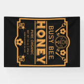 Banderoles Jar de miel du marché agricole (Horizontal)