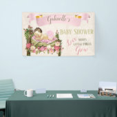 Banderoles Jardin Baby shower fille couchage lit de Rose (Salon professionnel)