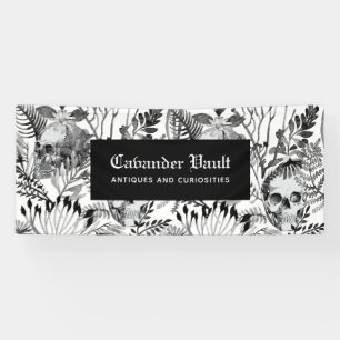 Banderoles Jardin du crâne aquarelle