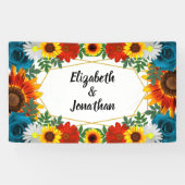 Banderoles Jardin été Floral géométrique (Horizontal)