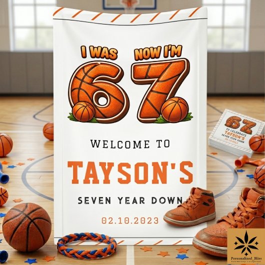 Banderoles J'avais 6 ans, maintenant j'ai 7 ans Basket-ball A