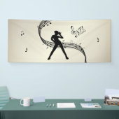 Banderoles Jazz Dance Golden Music Banner (Salon professionnel)