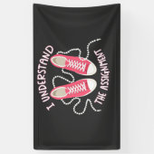 Banderoles Je comprends l'affectation Chucks and Pearls (Vertical)