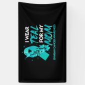 Banderoles Je Porte Un Turquoise Pour Ma Mère Sensibilisation (Vertical)